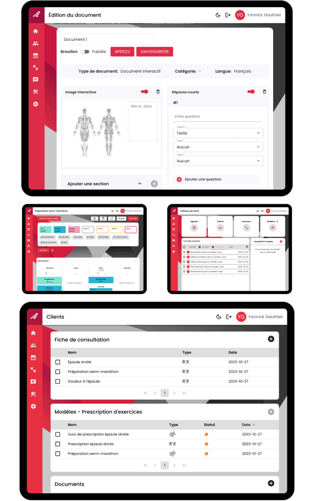 Application pour professionnels de la santé 11