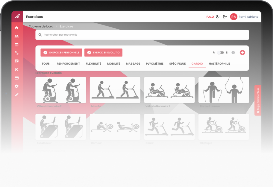 Evolutio - Image de personnes qui font des exercices de cardiovasculaires